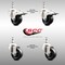 Service Caster 3 Inch 316SS Hard Rubber Swivel 12mm Threaded Stem Caster Lock Brake, 2PK SCC-SS316TSTTL20S314-HRS-M1215-2-S2 - alternate 3